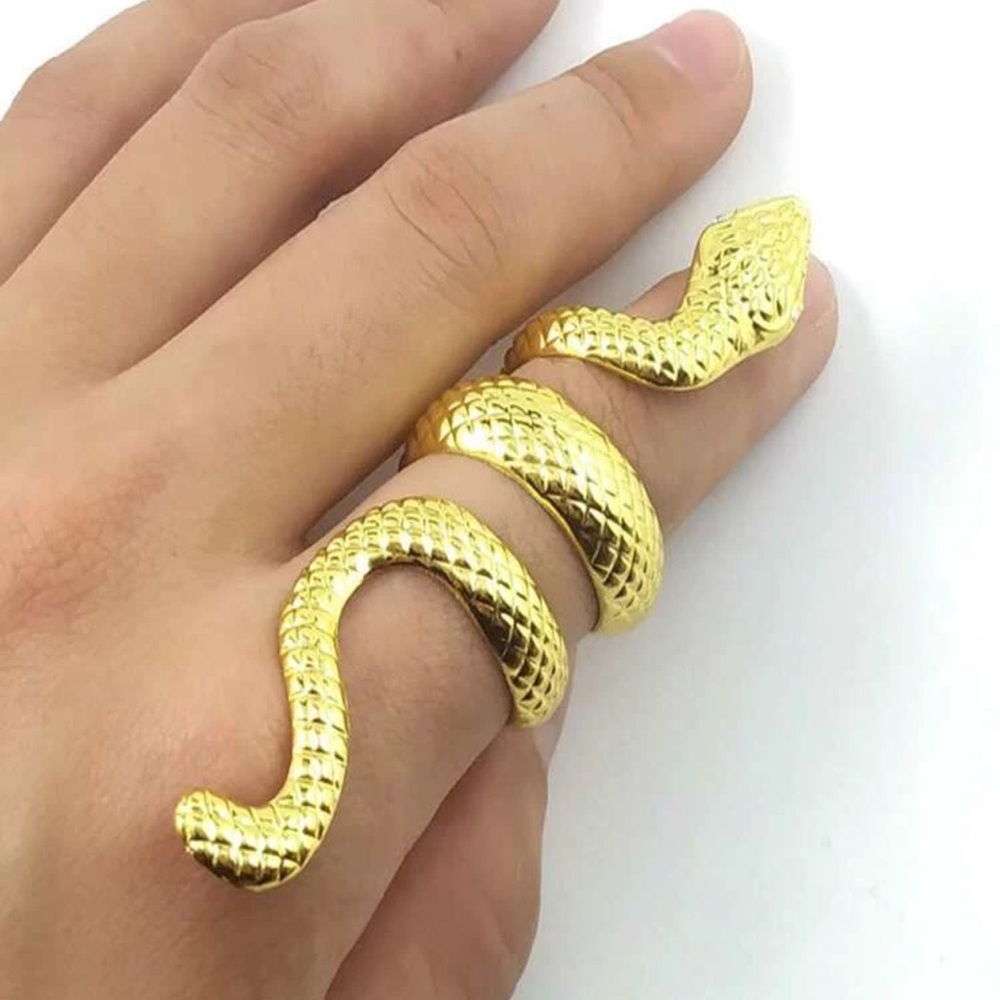π Lovely Long Snake Wrap Ring π - Picture 4 of 6